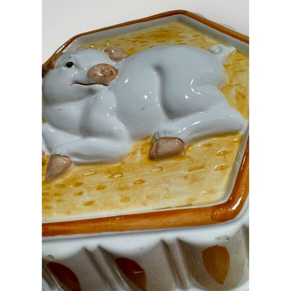 HIMARK Gourmet Kitchen Vintage Ceramic Pig Mold Jello Wall Hanging MCM Kitsch - Picture 9 of 12